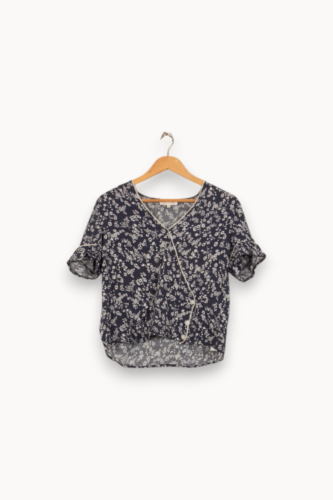 Blouse Bleu et Blanc - Taille S/36