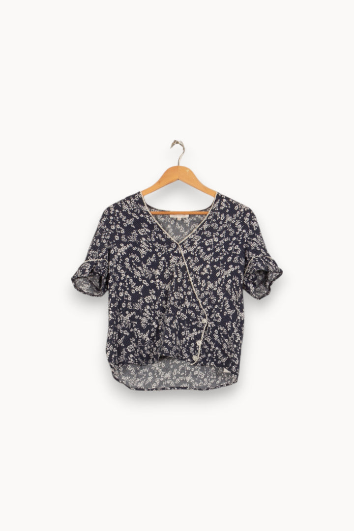Blouse Bleu et Blanc - Taille S/36