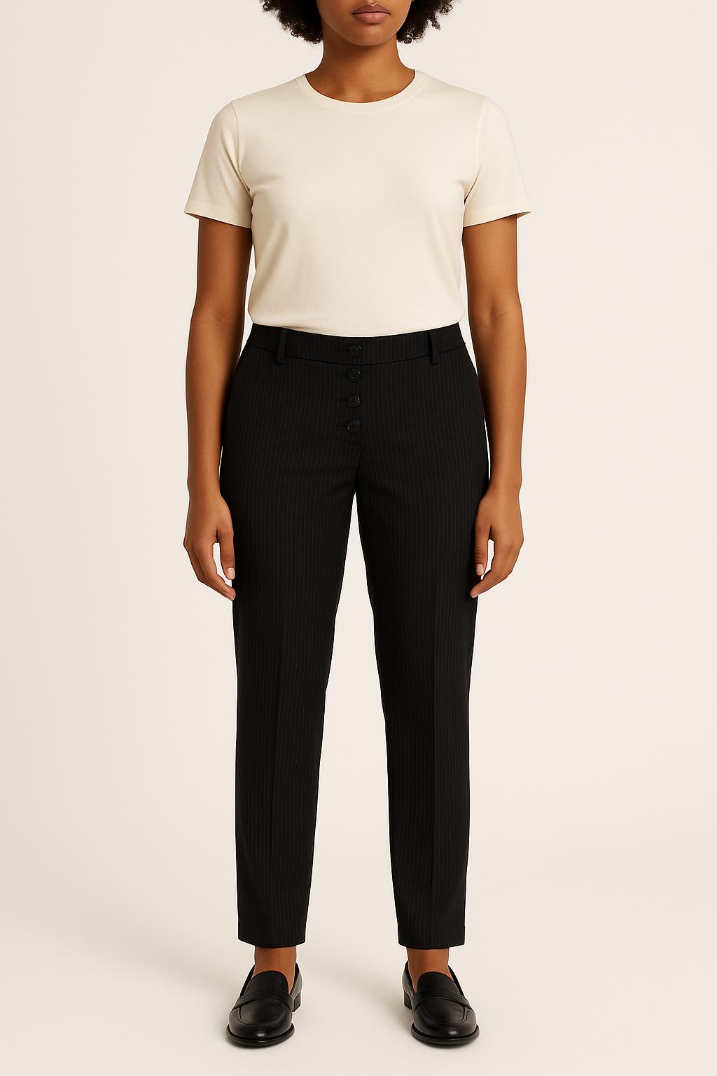 Pantalon Noir - Taille M/38 de la marque IKKS | PARAD50498 - Vendu par Paradigme - Image 1