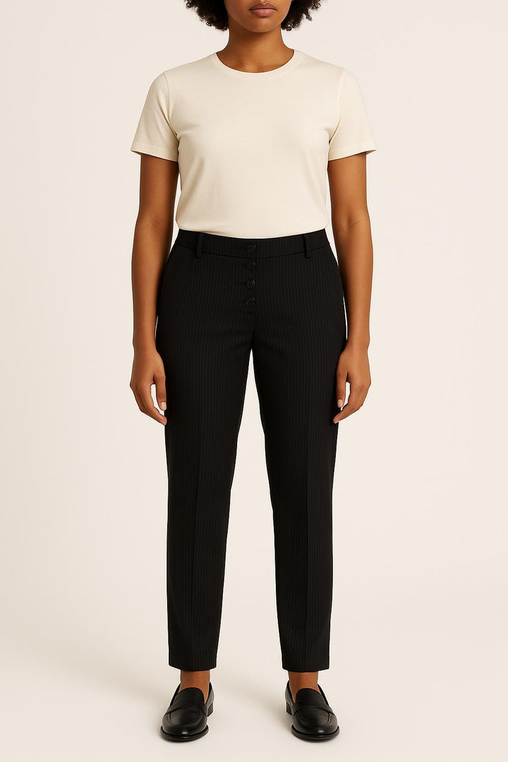 Pantalon Noir - Taille M/38 de la marque IKKS | PARAD50498 - Vendu par Paradigme - Image 1