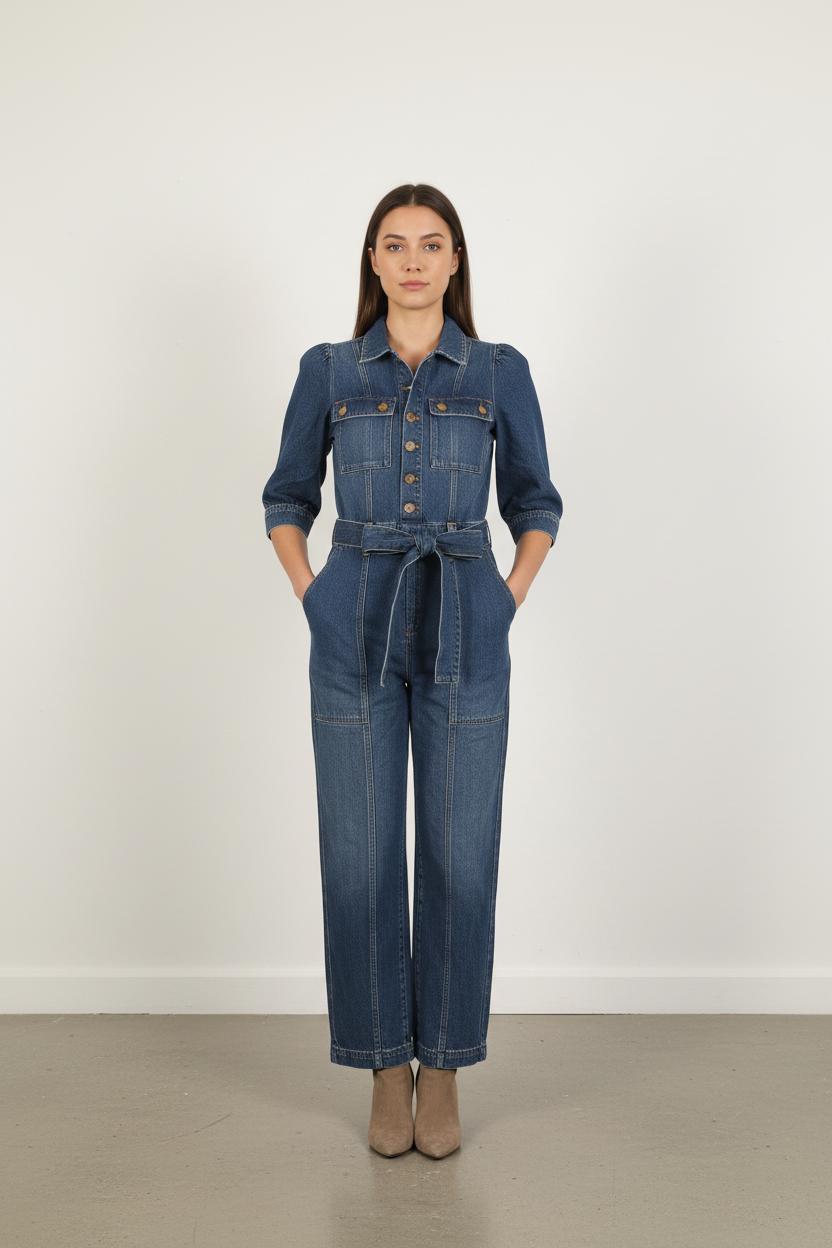 Combinaison en Jean Bleue - Taille S/36