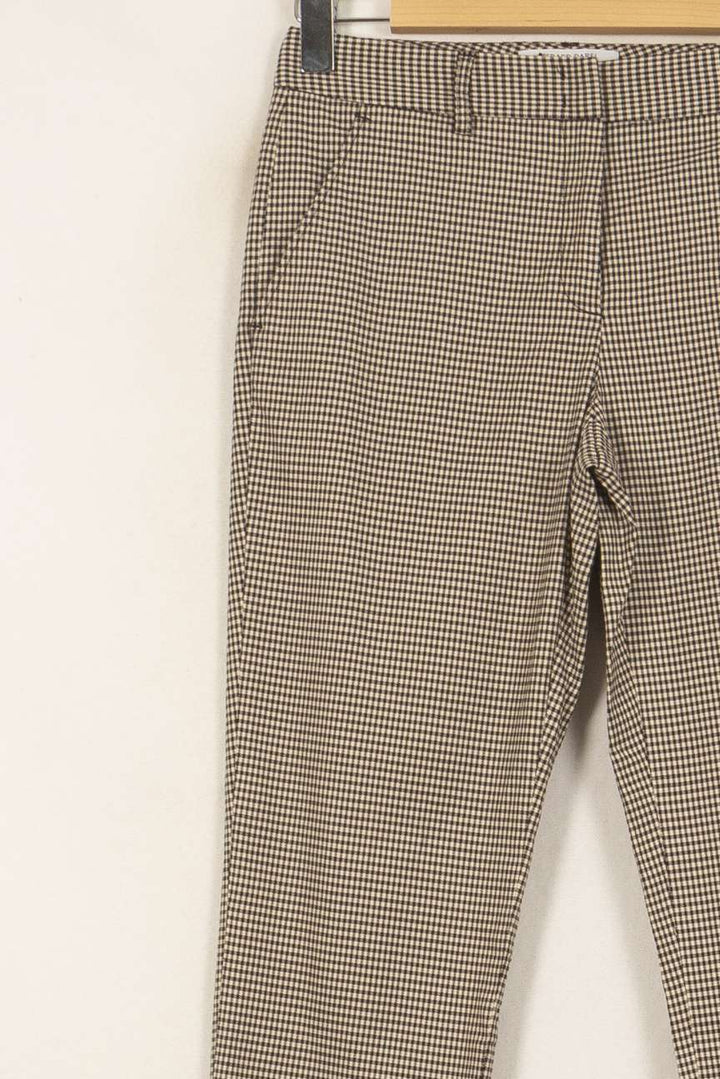 Pantalon Carreaux Beige et Noir - Taille S/36 de la marque Gerard Darel | PARAD50502 - Vendu par Paradigme - Image 7