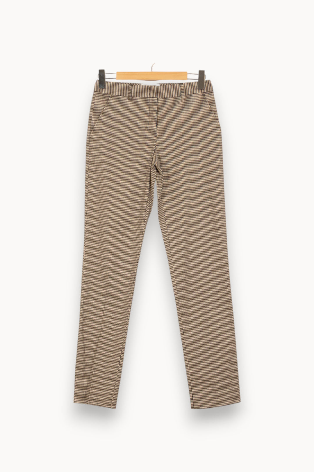 Pantalon Carreaux Beige et Noir - Taille S/36 de la marque Gerard Darel | PARAD50502 - Vendu par Paradigme - Image 5