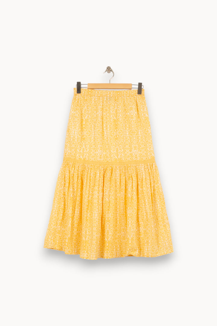 Jupe Midi Jaune - Taille M/38 de la marque Bérénice | PARAD50506 - Vendu par Paradigme - Image 4