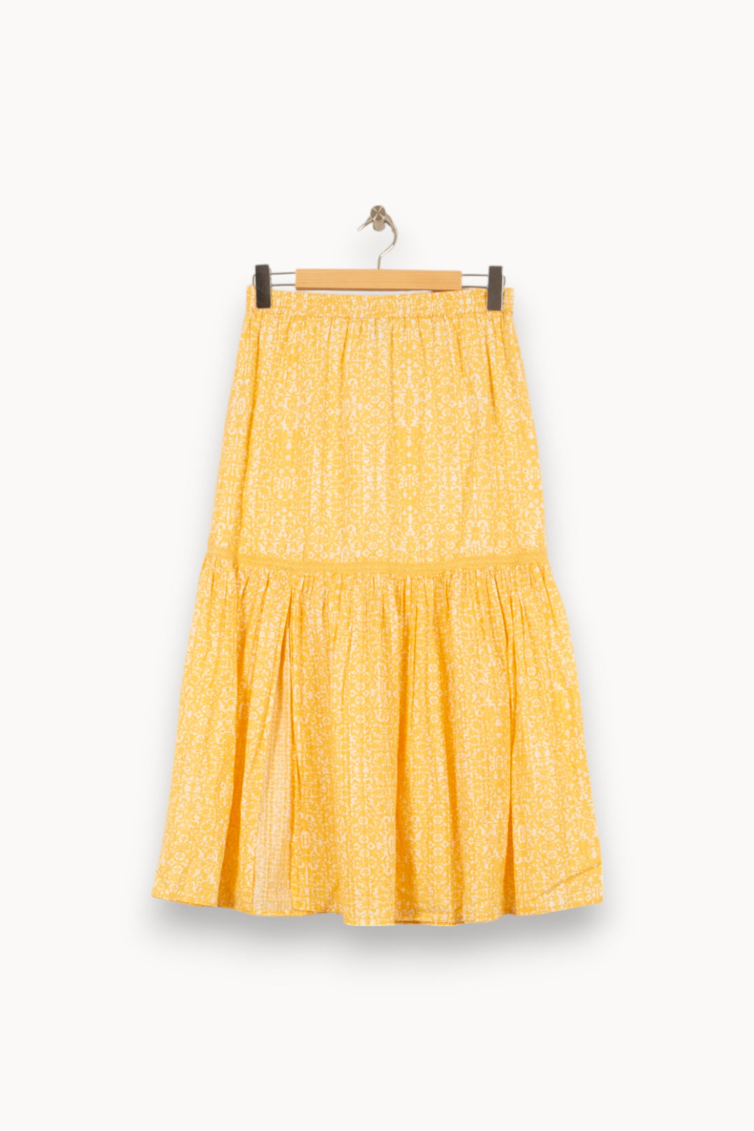 Jupe Midi Jaune - Taille M/38 de la marque Bérénice | PARAD50506 - Vendu par Paradigme - Image 5