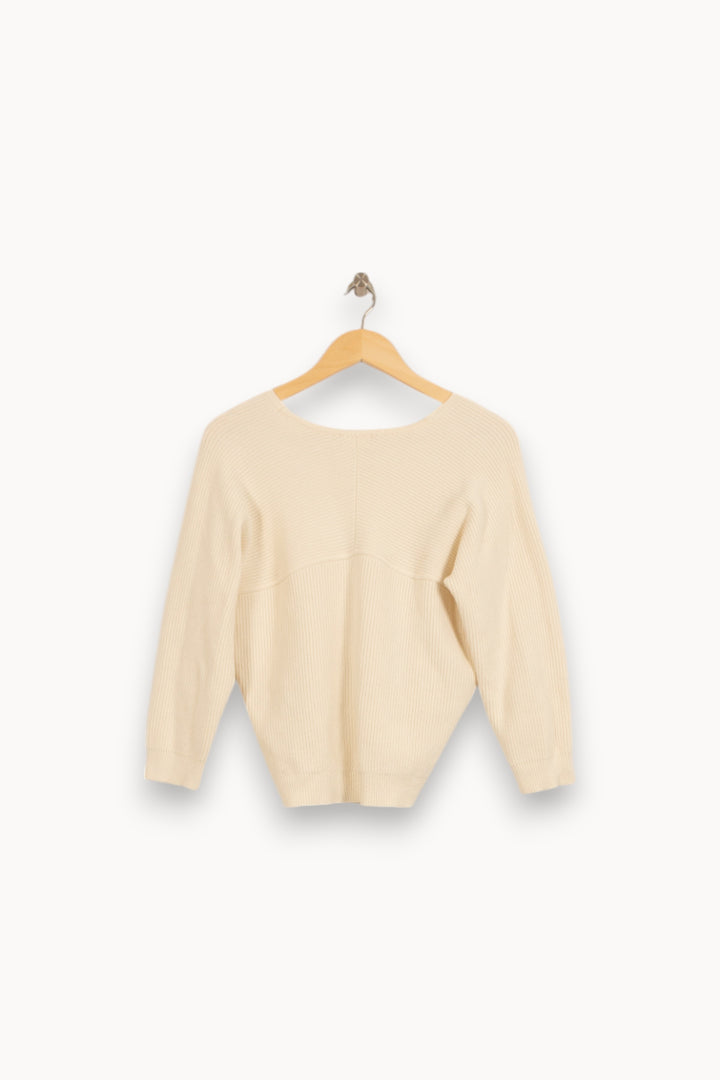 Pull Blanc - Taille S/36 de la marque Maison 123 | PARAD50519 - Vendu par Paradigme - Image 4