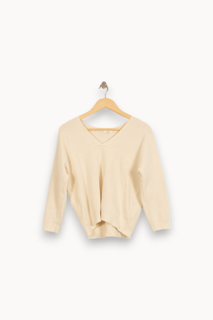 Pull Blanc - Taille S/36 de la marque Maison 123 | PARAD50519 - Vendu par Paradigme - Image 2