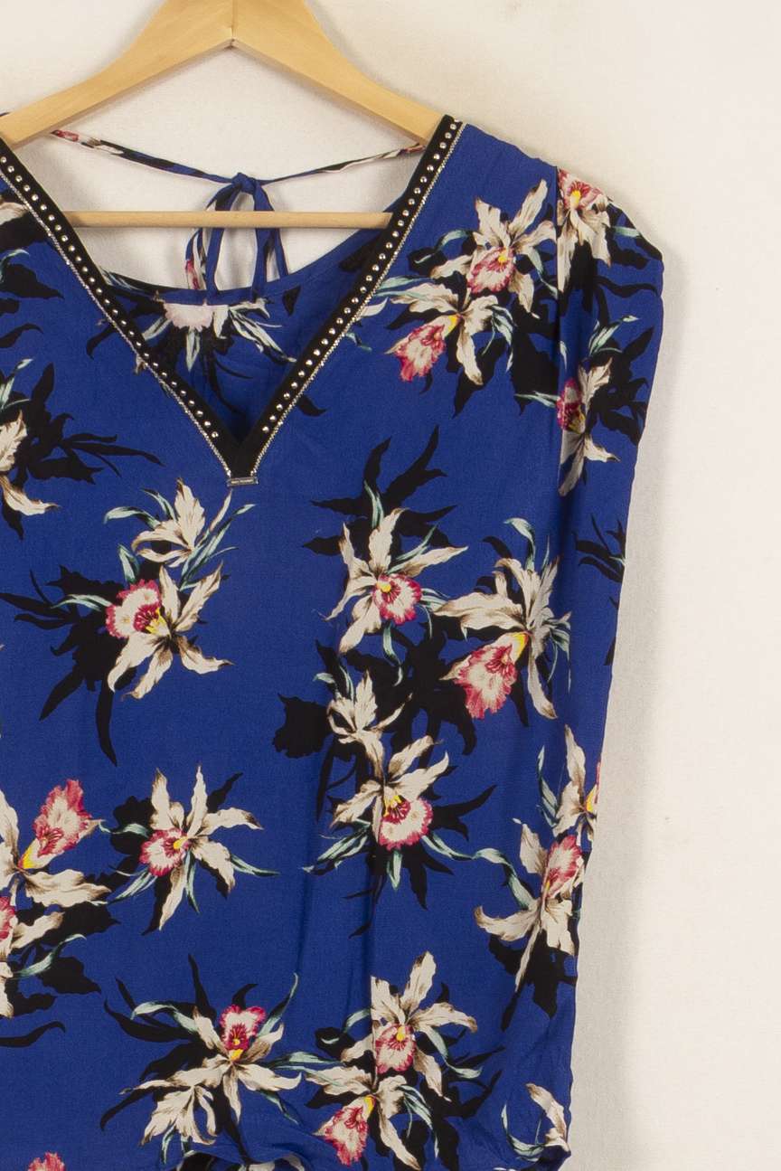 Blouse Bleue et Blanche - Taille XS/34 de la marque IKKS | PARAD50521 - Vendu par Paradigme - Image 3
