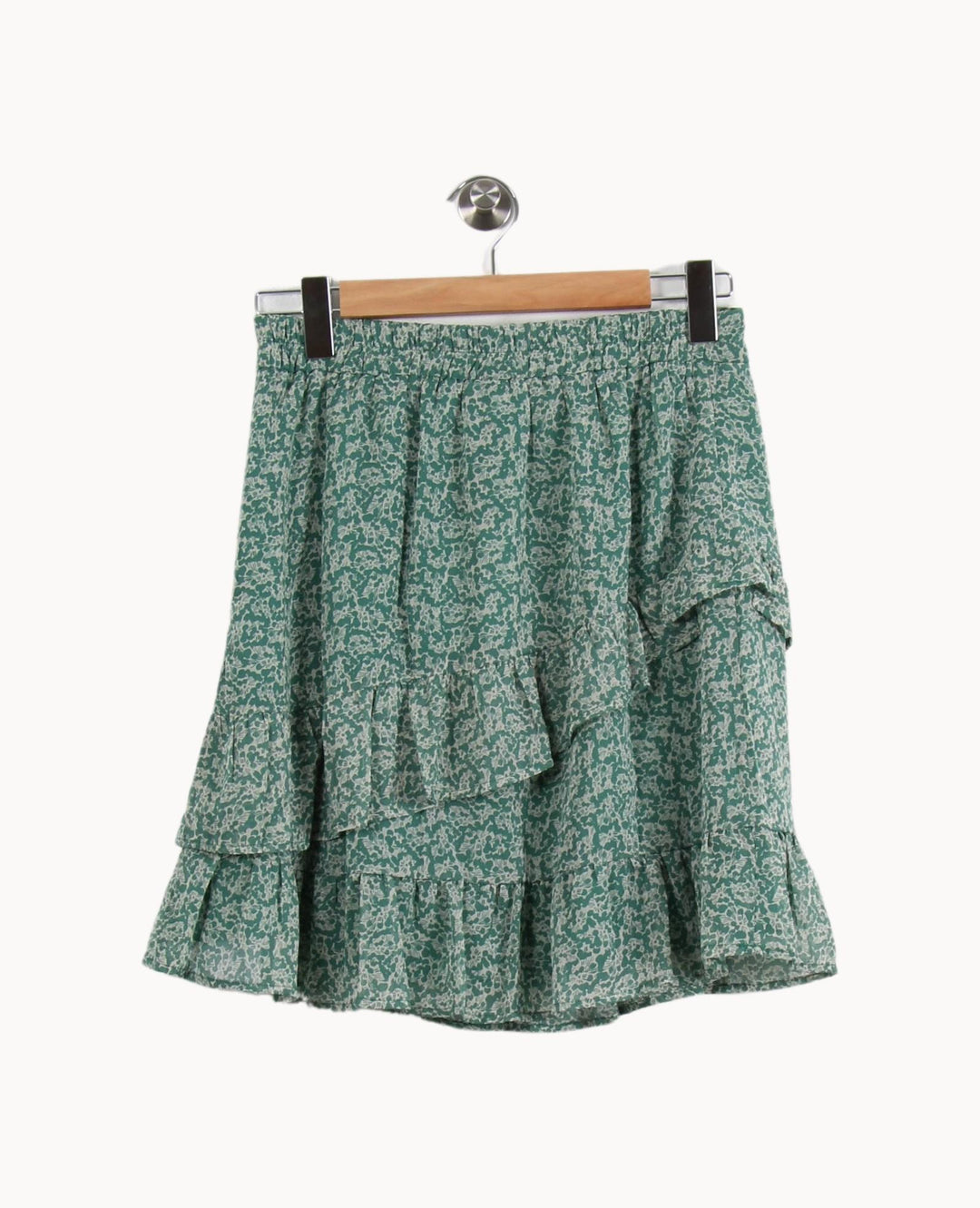 Jupe Volantée Verte et Blanche - Taille L/40 de la marque Grace & Mila | PARAD50532 - Vendu par Paradigme - Image 4