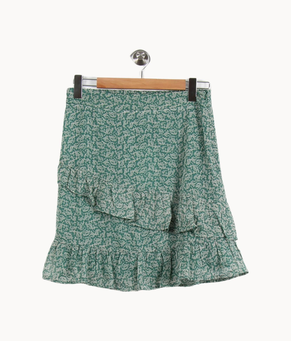 Jupe Volantée Verte et Blanche - Taille L/40 de la marque Grace & Mila | PARAD50532 - Vendu par Paradigme - Image 2