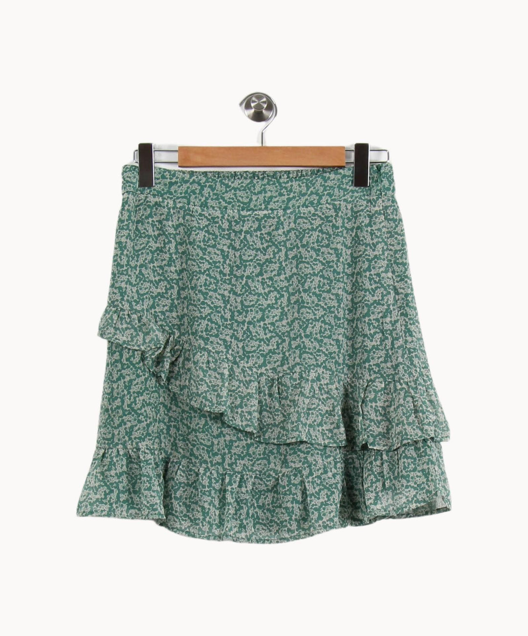 Jupe Volantée Verte et Blanche - Taille L/40 de la marque Grace & Mila | PARAD50533 - Vendu par Paradigme - Image 2