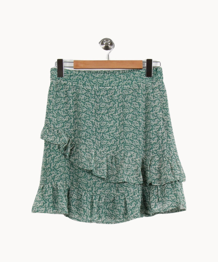 Jupe Volantée Verte et Blanche - Taille L/40 de la marque Grace & Mila | PARAD50533 - Vendu par Paradigme - Image 2
