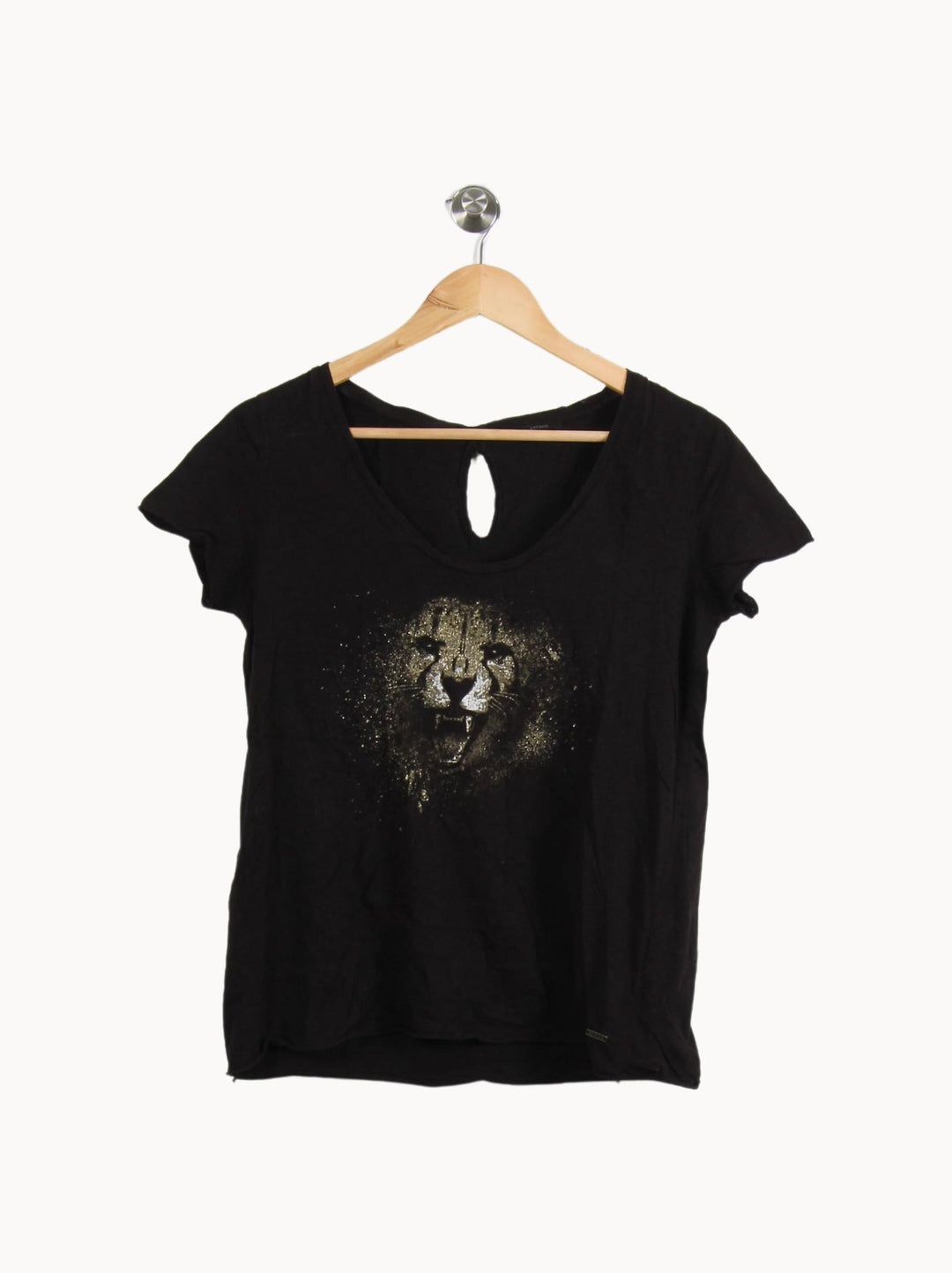 Tee-shirt Noir - Taille M/38 de la marque IKKS | PARAD50536 - Vendu par Paradigme - Image 2