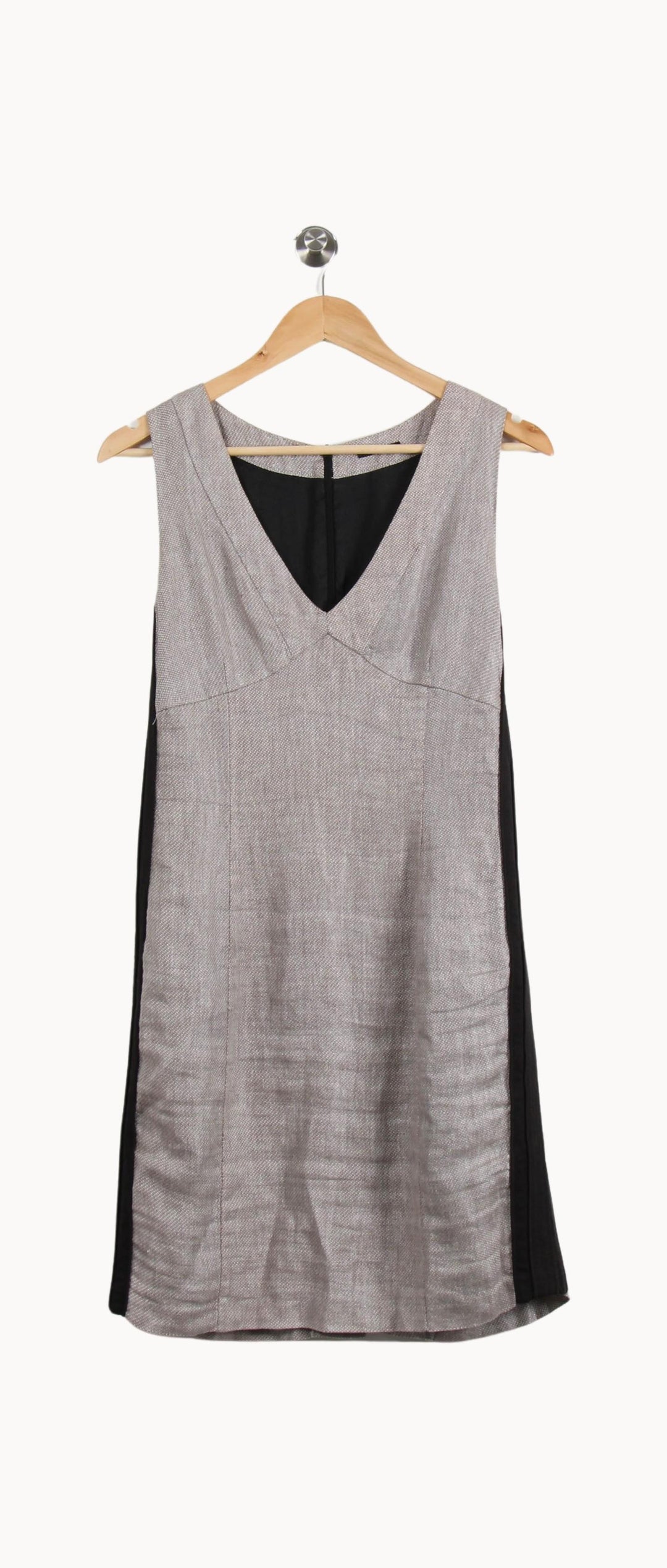 Robe Courte Grise et Noire - Taille M/38 de la marque IKKS | PARAD50540 - Vendu par Paradigme - Image 2