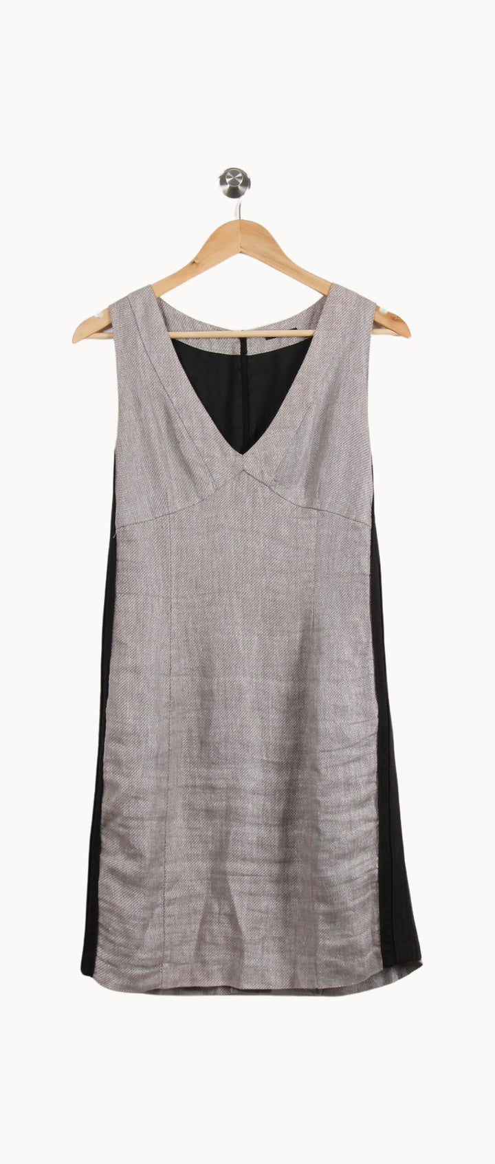 Robe Courte Grise et Noire - Taille M/38 de la marque IKKS | PARAD50540 - Vendu par Paradigme - Image 2