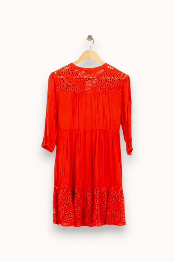 Robe Courte Orange - Taille M/38 de la marque Suncoo | PARAD50547 - Vendu par Paradigme - Image 4