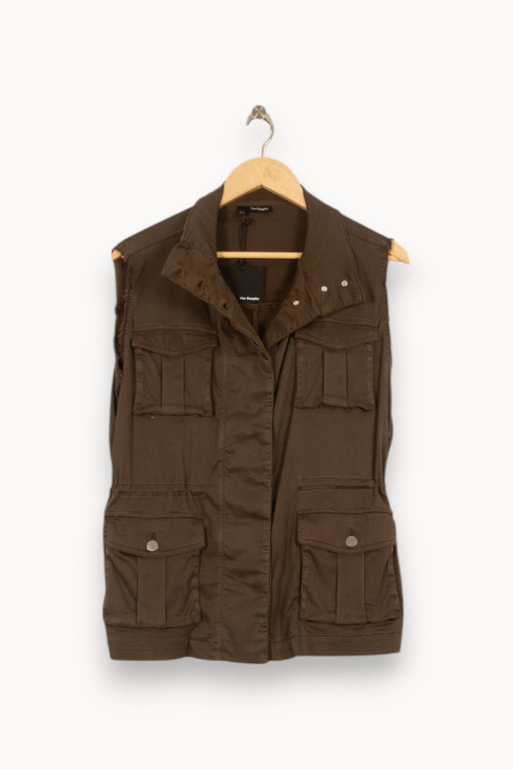 Gilet Sans Manches Vert - Taille XS/34 de la marque The Kooples | PARAD50548 - Vendu par Paradigme - Image 2