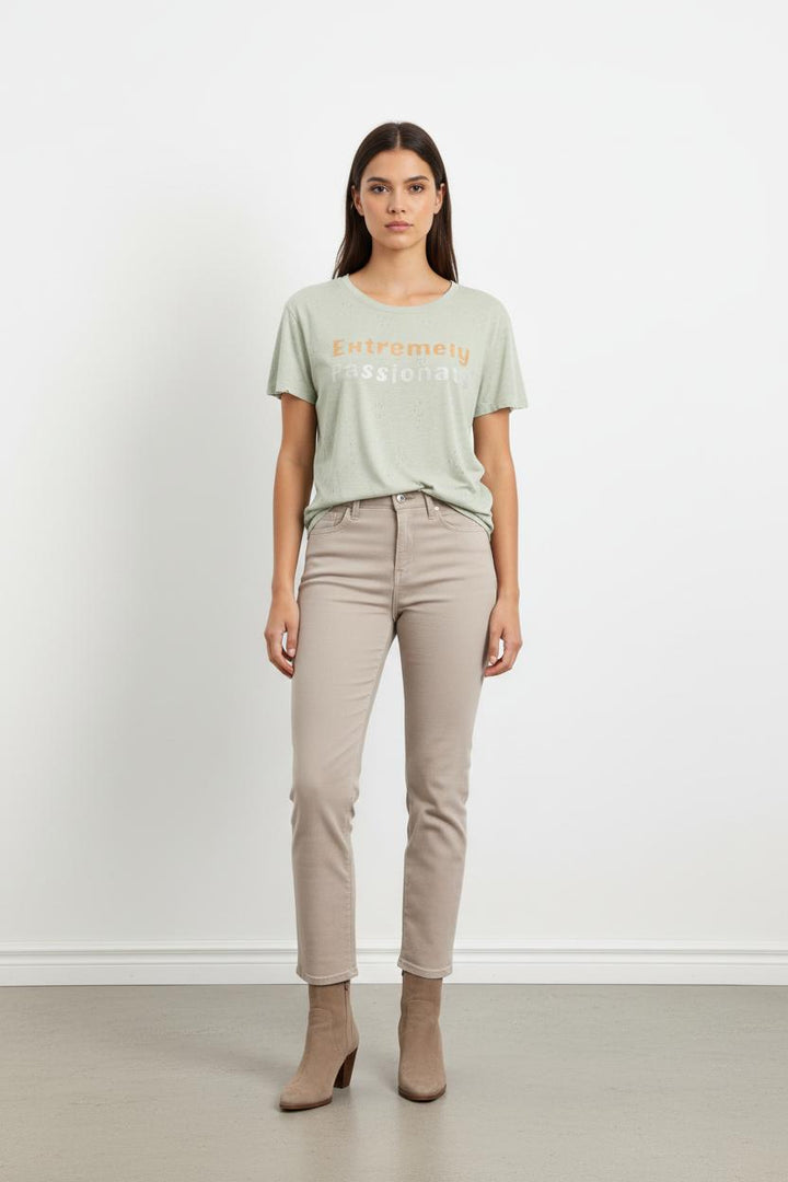 Tee-shirt Vert Clair - Taille XS/34