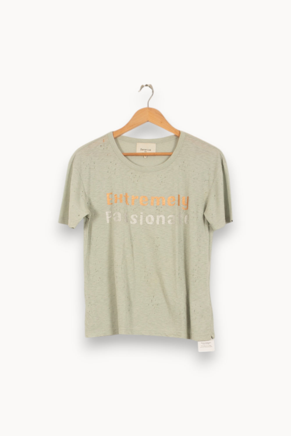 Tee-shirt Vert Clair - Taille XS/34 de la marque Bérénice | PARAD50554 - Vendu par Paradigme - Image 2