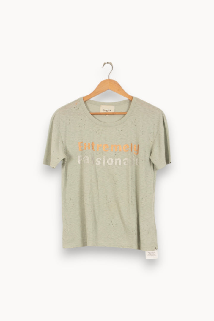 Tee-shirt Vert Clair - Taille XS/34 de la marque Bérénice | PARAD50554 - Vendu par Paradigme - Image 2