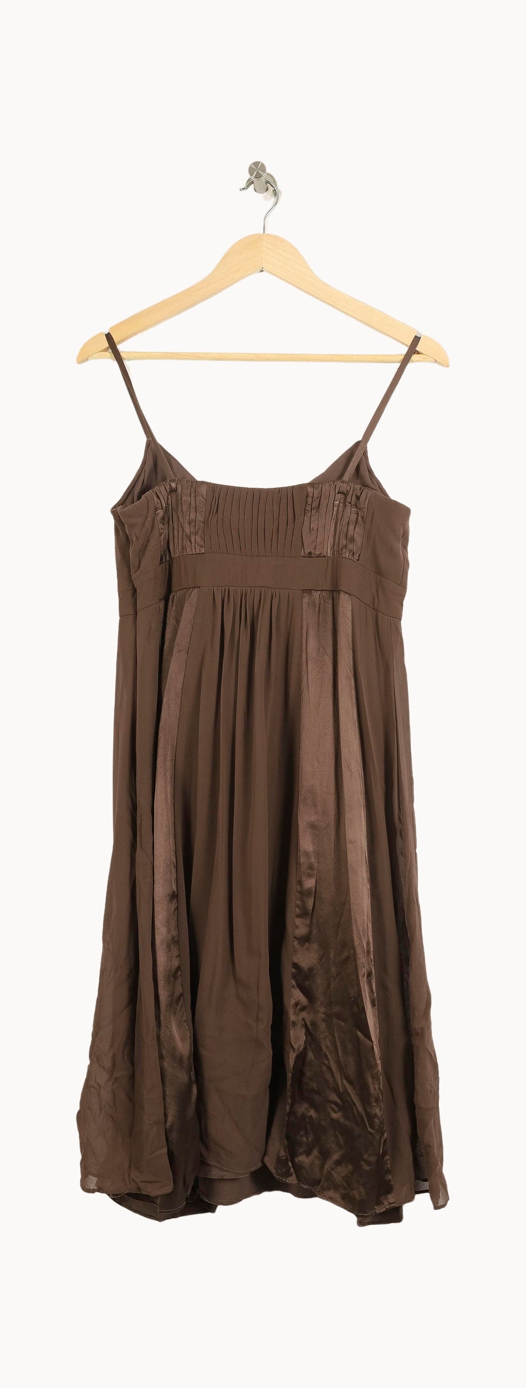 Robe Évasée Marron - Taille L/40 de la marque Maison 123 | PARAD50561 - Vendu par Paradigme - Image 4