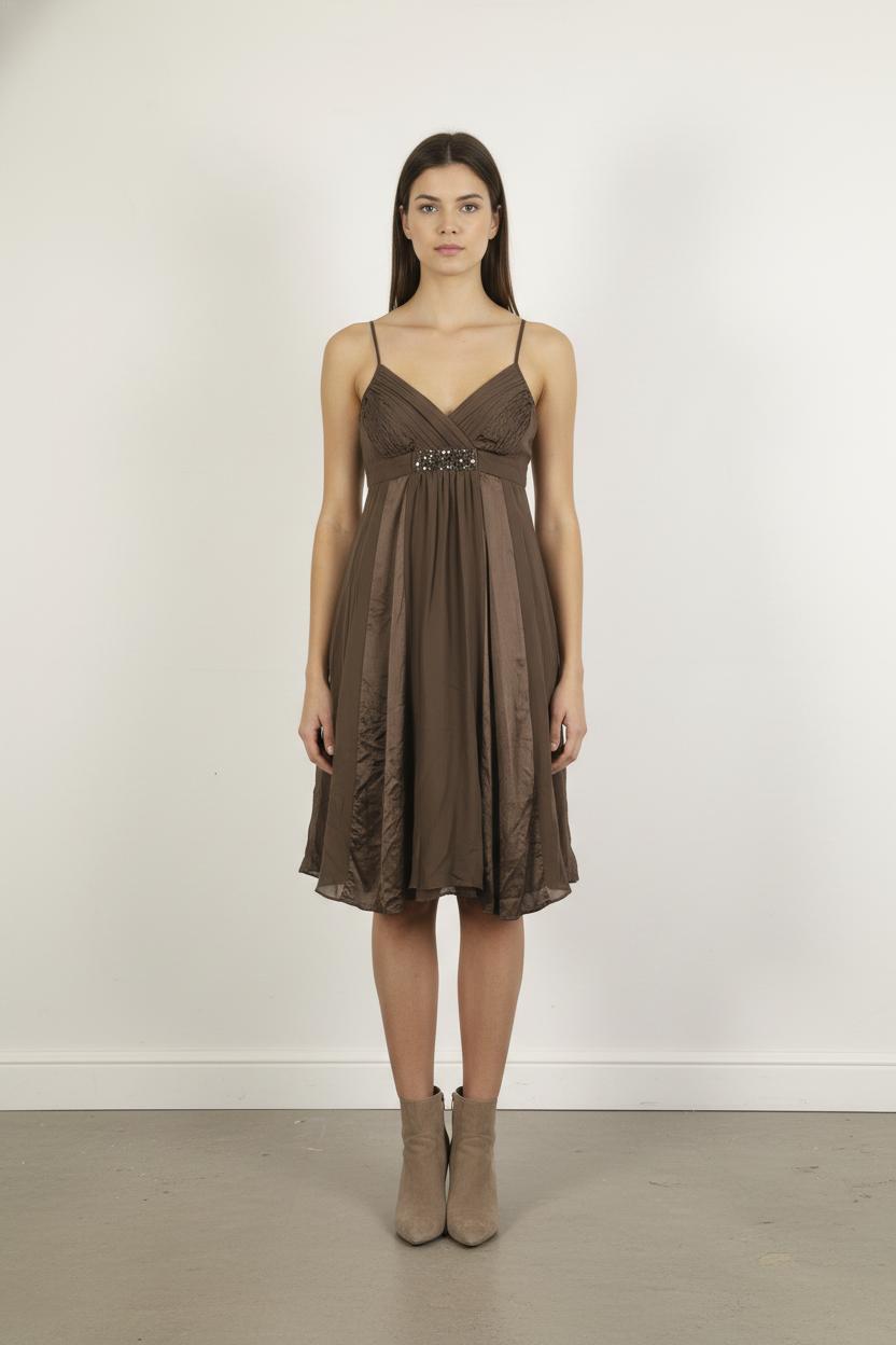 Robe Évasée Marron - Taille L/40