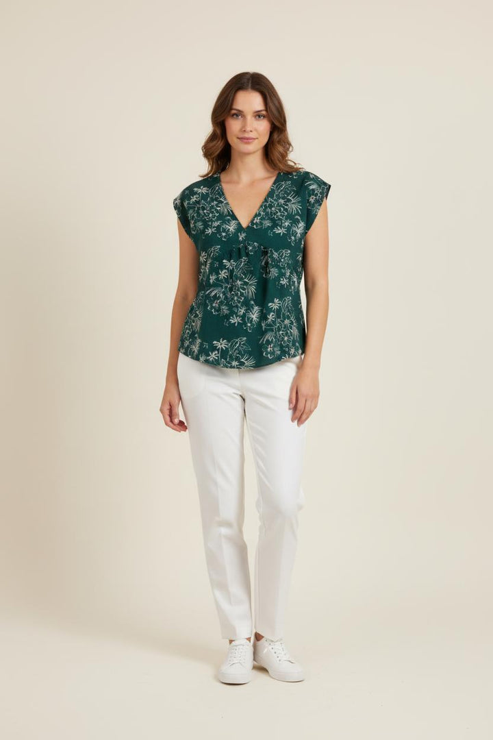 Blouse Verte - Taille XL/42 de la marque IKKS | PARAD50571 - Vendu par Paradigme - Image 1