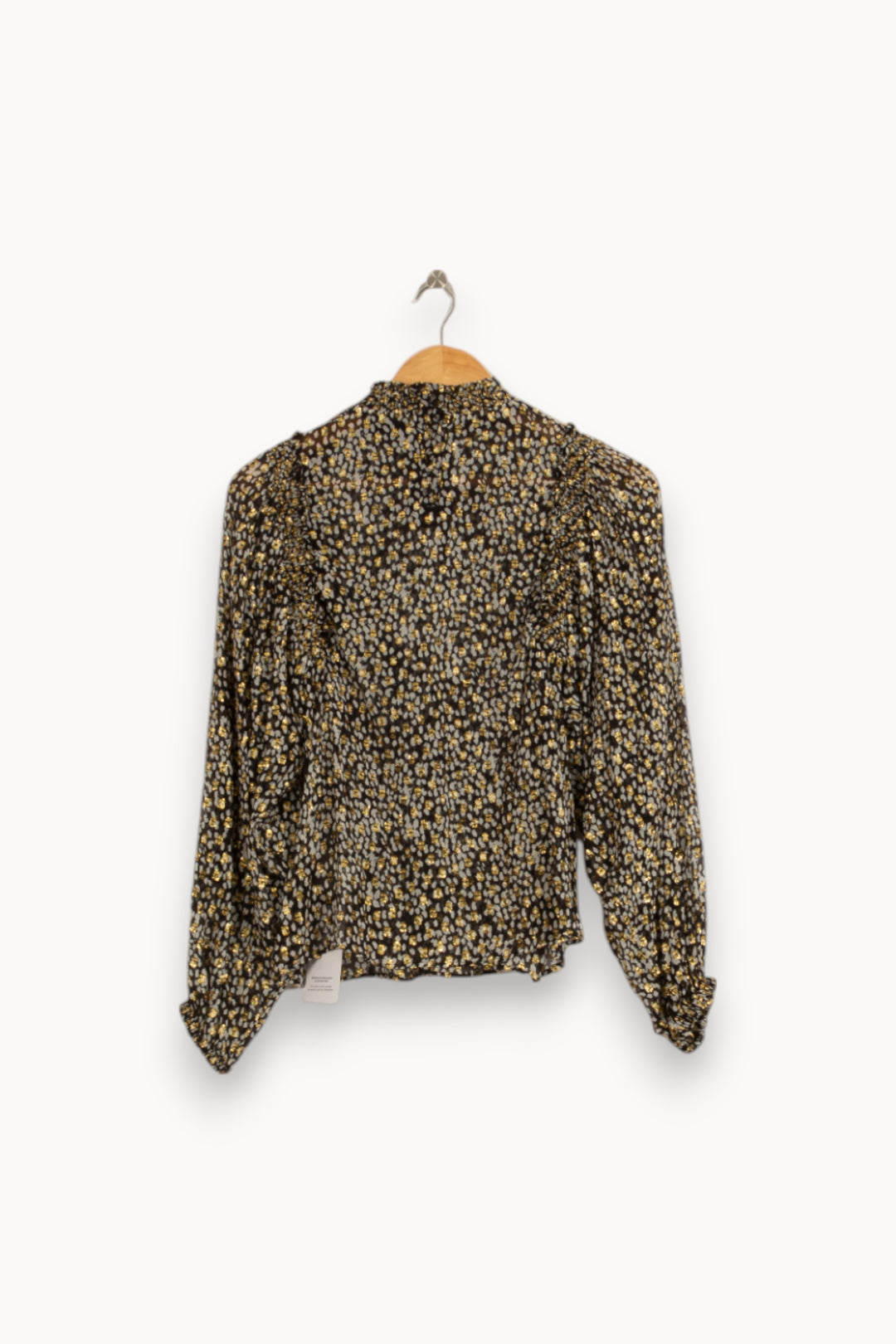 Blouse Noire et Jaune - Taille S/36 de la marque Sézane | PARAD50572 - Vendu par Paradigme - Image 4