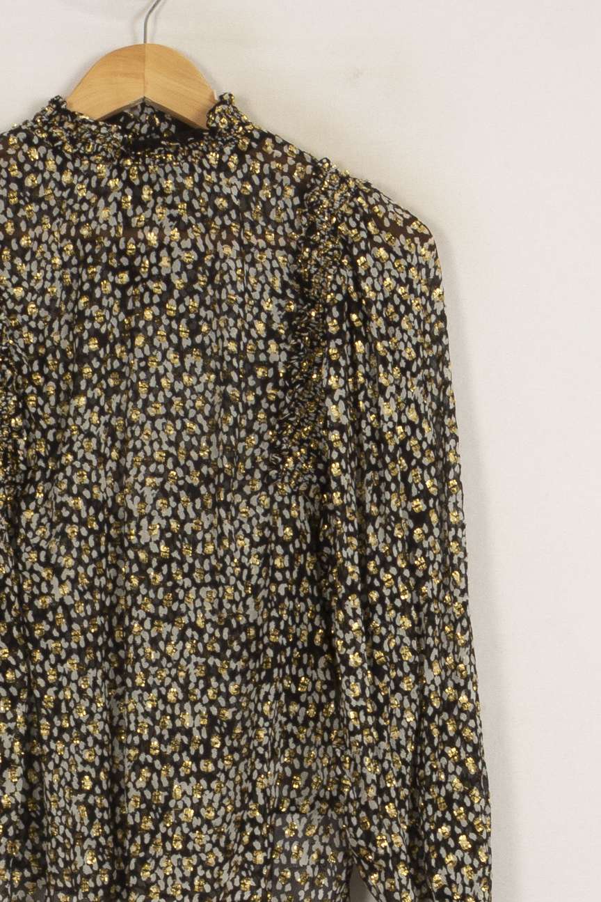 Blouse Noire et Jaune - Taille S/36 de la marque Sézane | PARAD50572 - Vendu par Paradigme - Image 3