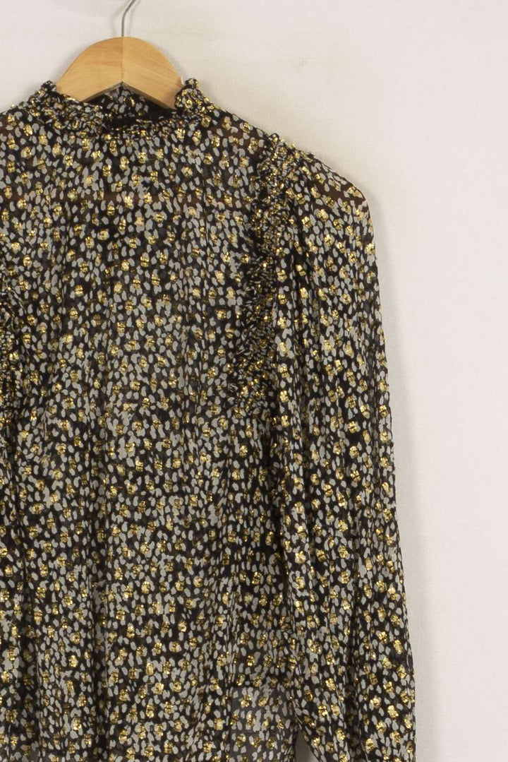 Blouse Noire et Jaune - Taille S/36 de la marque Sézane | PARAD50572 - Vendu par Paradigme - Image 3