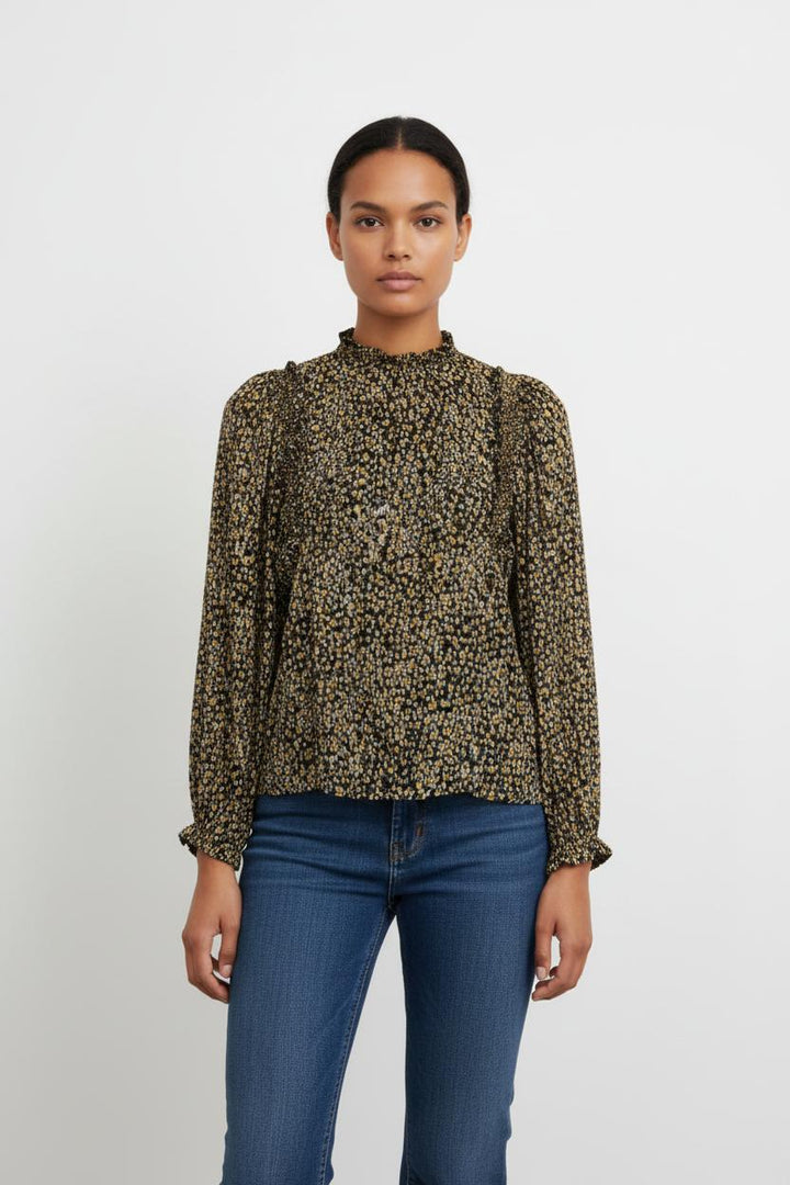Blouse Noire et Jaune - Taille S/36