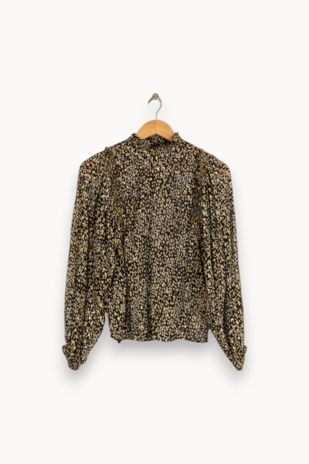 Blouse Noire et Jaune - Taille S/36 de la marque Sézane | PARAD50572 - Vendu par Paradigme - Image 2