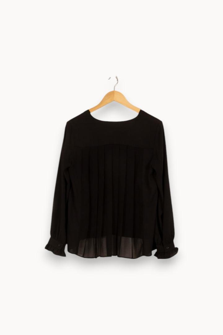 Blouse Noire - Taille L/40 de la marque Claudie Pierlot | PARAD50578 - Vendu par Paradigme - Image 4