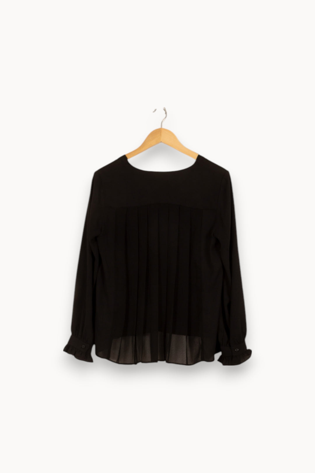 Blouse Noire - Taille L/40 de la marque Claudie Pierlot | PARAD50578 - Vendu par Paradigme - Image 6