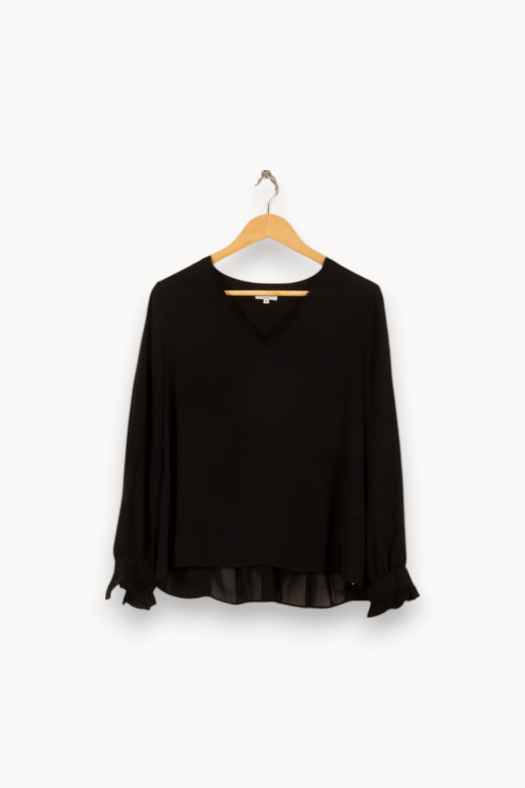 Blouse Noire - Taille L/40 de la marque Claudie Pierlot | PARAD50578 - Vendu par Paradigme - Image 2