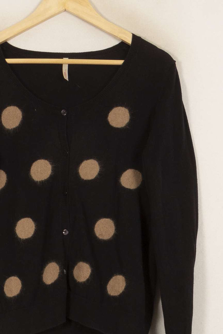 Cardigan Noir et Beige - Taille S/36 de la marque I.Code | PARAD50582 - Vendu par Paradigme - Image 3