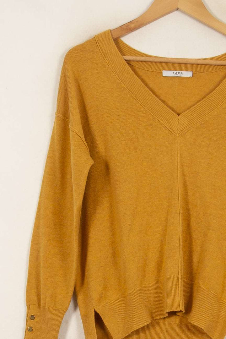 Pull Jaune - Taille S/36 de la marque ZAPA | PARAD50588 - Vendu par Paradigme - Image 7