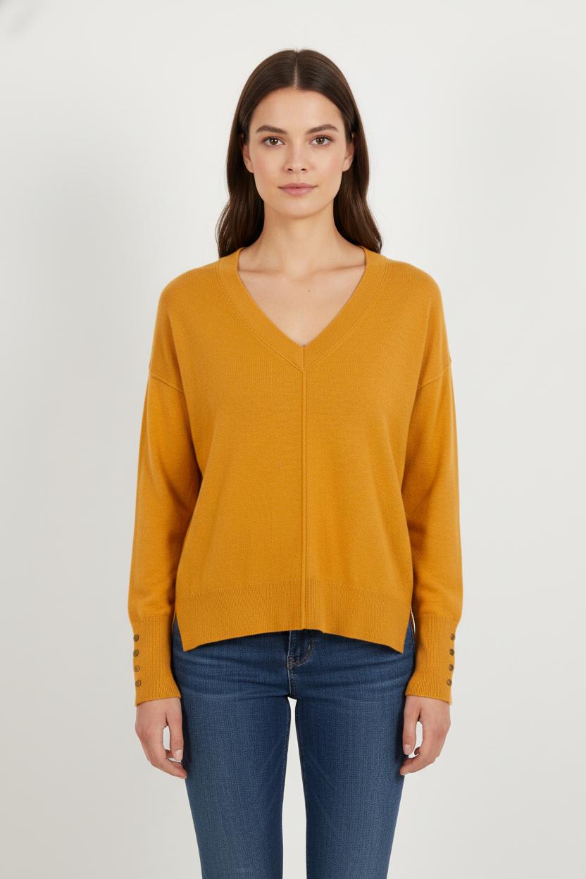 Pull Jaune - Taille S/36