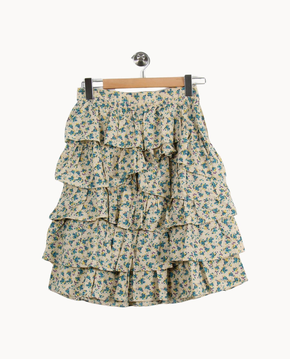 Jupe Volantée Écrue et Bleue - Taille XS/34 de la marque Zadig&Voltaire | PARAD50596 - Vendu par Paradigme - Image 2