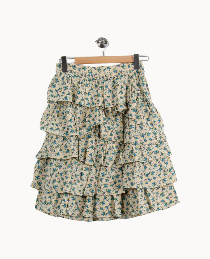 Jupe Volantée Écrue et Bleue - Taille XS/34 de la marque Zadig&Voltaire | PARAD50596 - Vendu par Paradigme - Image 2