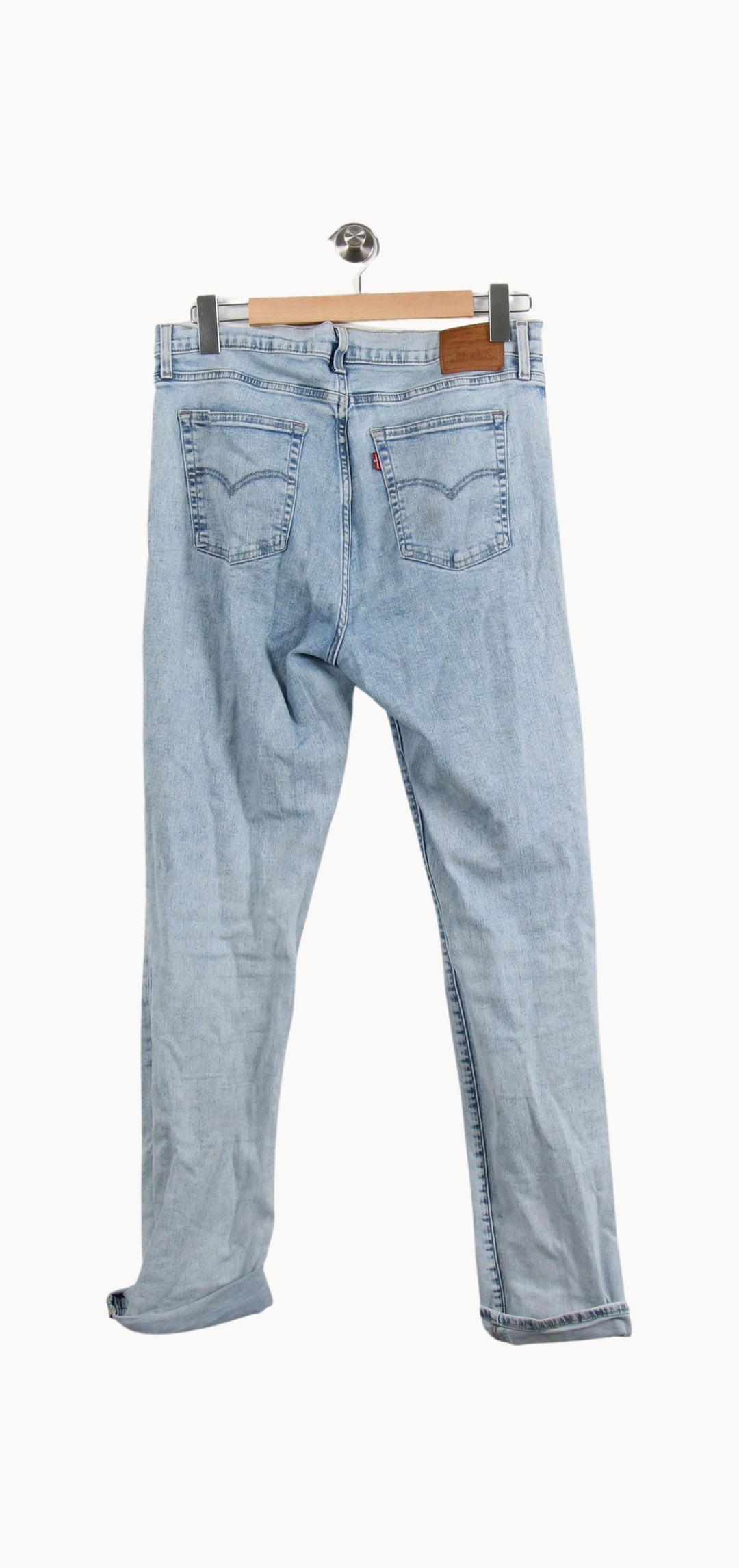 Jean Droit Bleu Clair - Taille XL/42 de la marque Levi's | PARAD50601 - Vendu par Paradigme - Image 4
