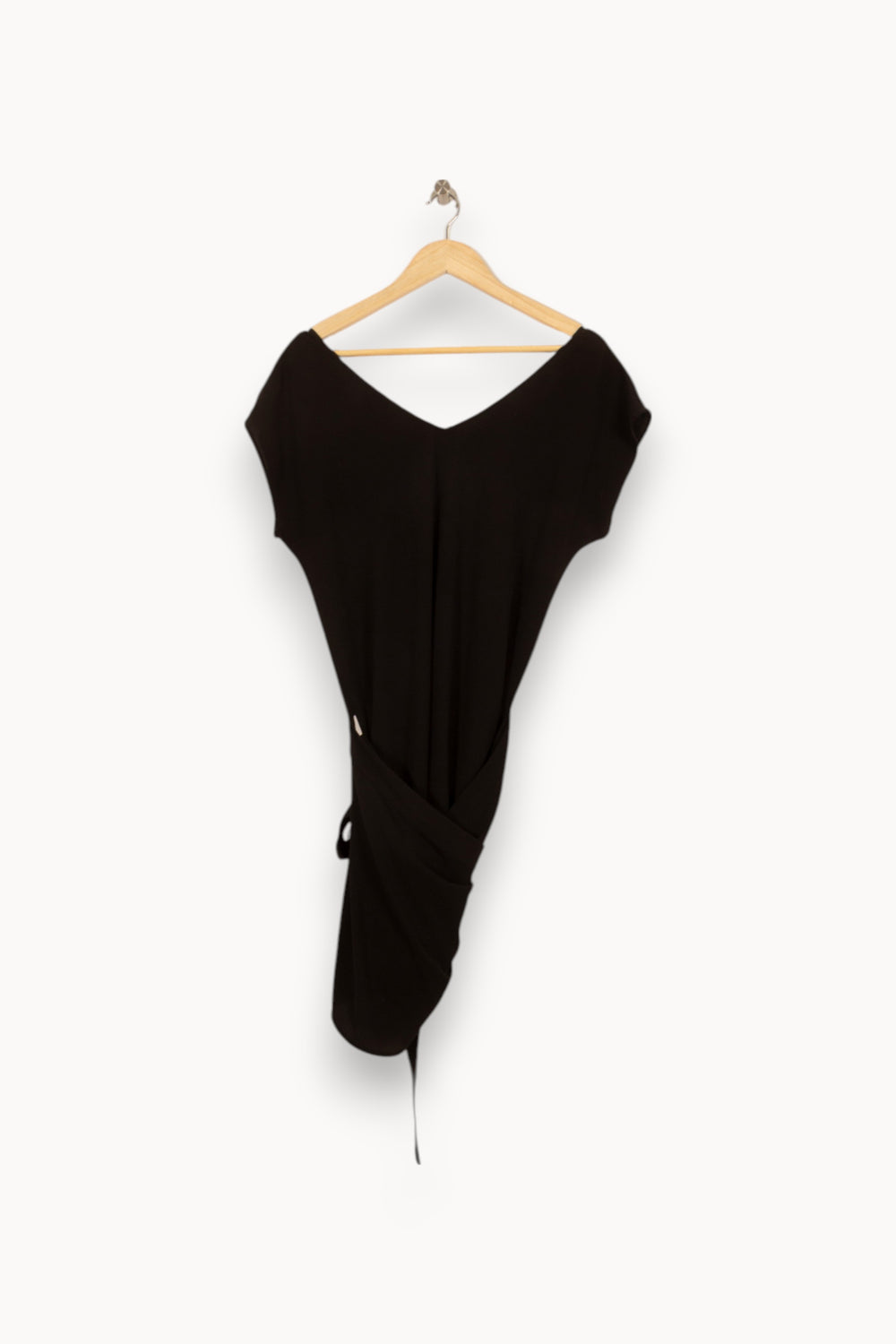 Robe Drapée Noire - Taille M/38 de la marque IKKS | PARAD50606 - Vendu par Paradigme - Image 2