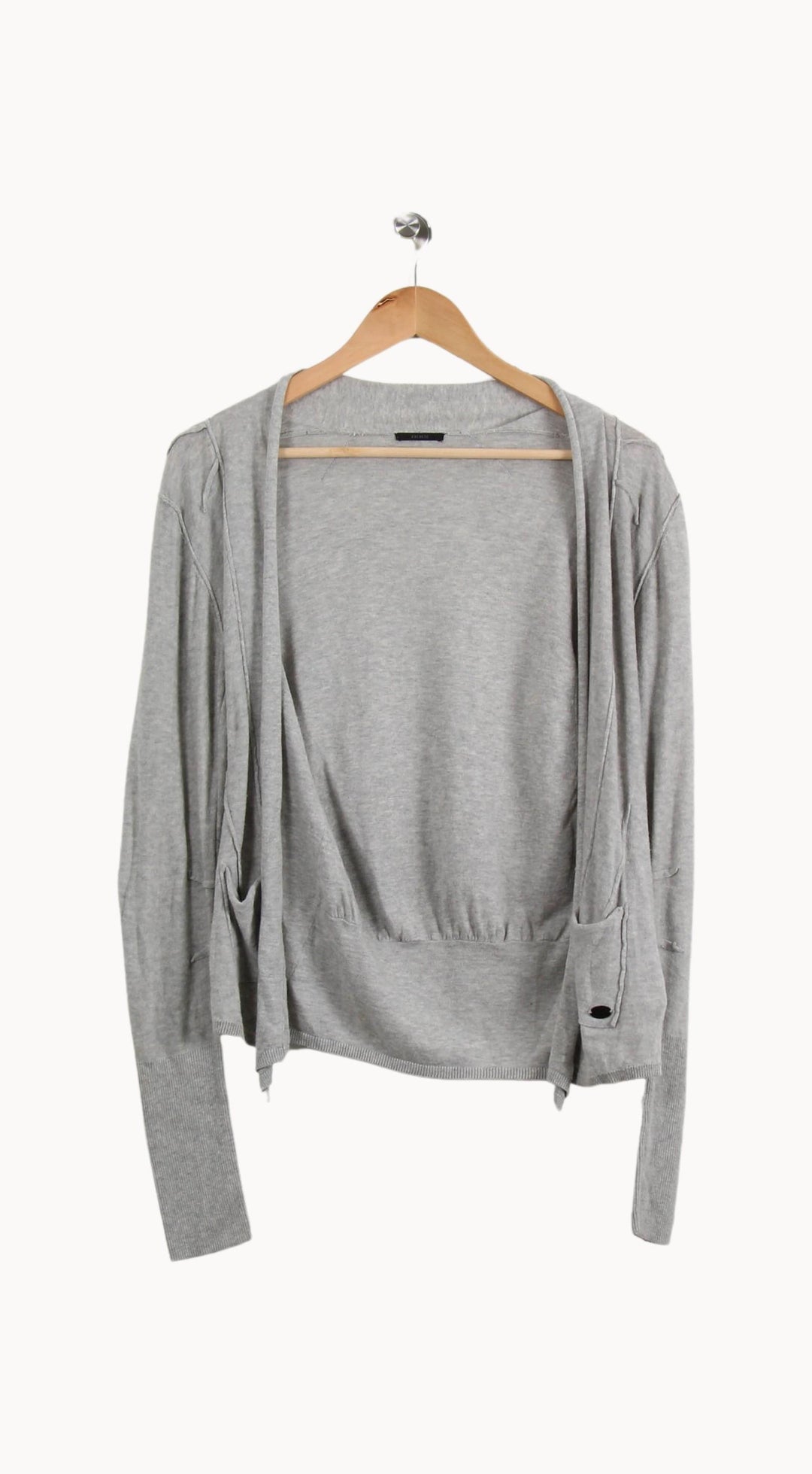 Cardigan Gris - Taille M/38 de la marque IKKS | PARAD50608 - Vendu par Paradigme - Image 2
