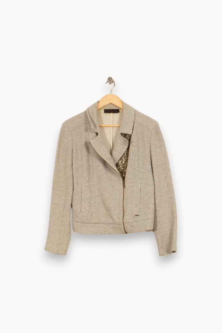 Veste Grise - Taille L/40 de la marque IKKS | PARAD50610 - Vendu par Paradigme - Image 2