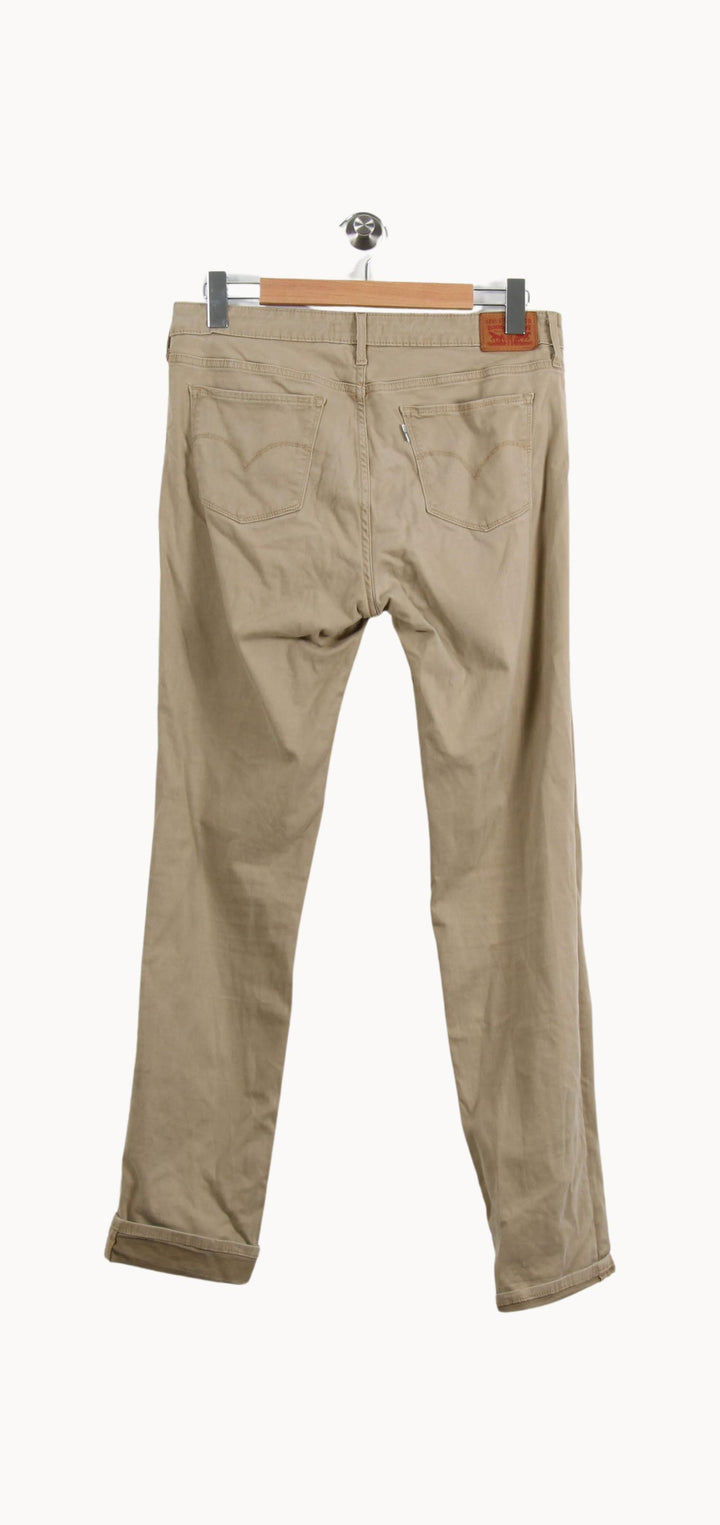 Jean Slim Beige - Taille XL/42 de la marque Levi's | PARAD50619 - Vendu par Paradigme - Image 4