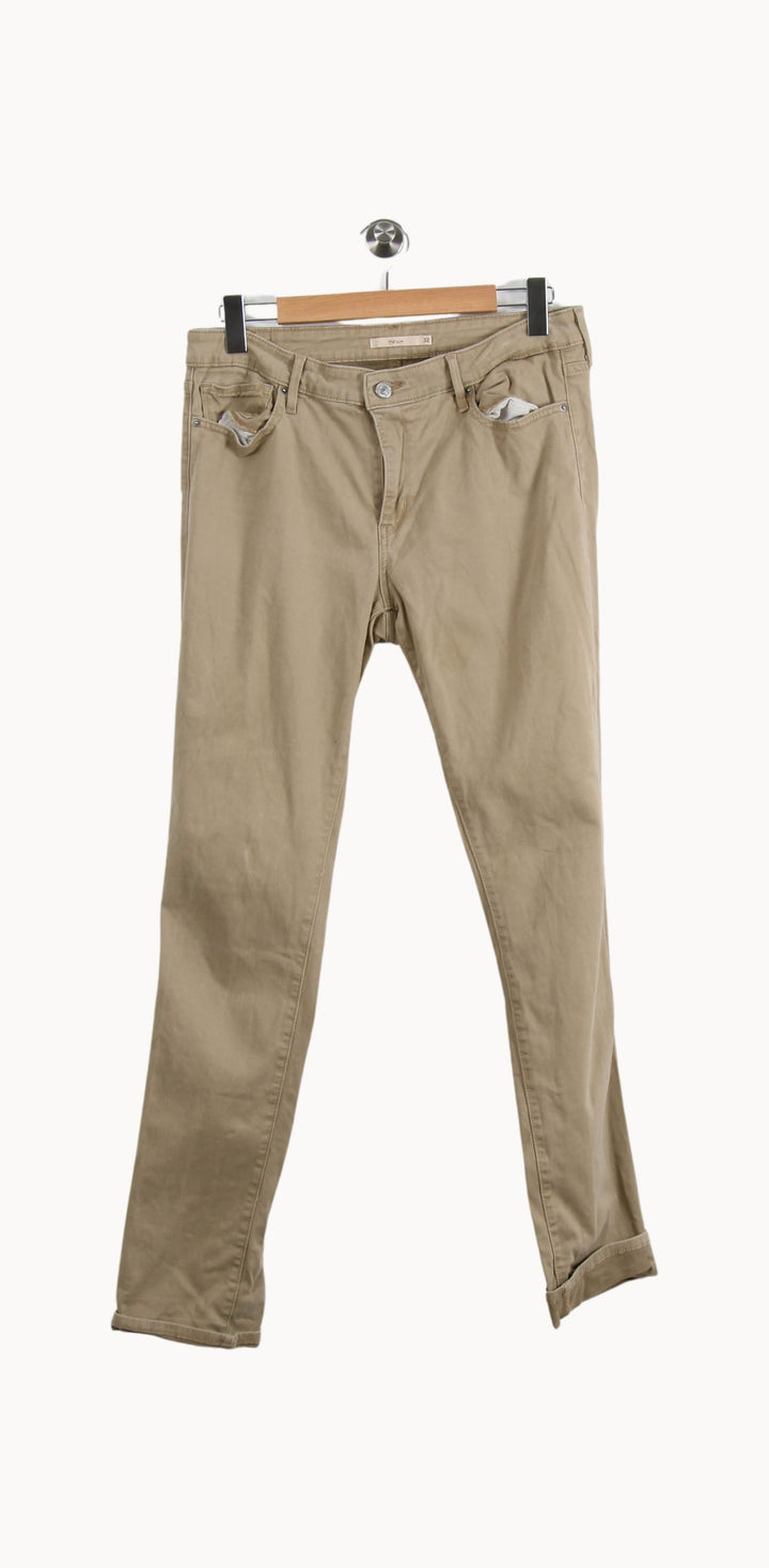 Jean Slim Beige - Taille XL/42 de la marque Levi's | PARAD50619 - Vendu par Paradigme - Image 2
