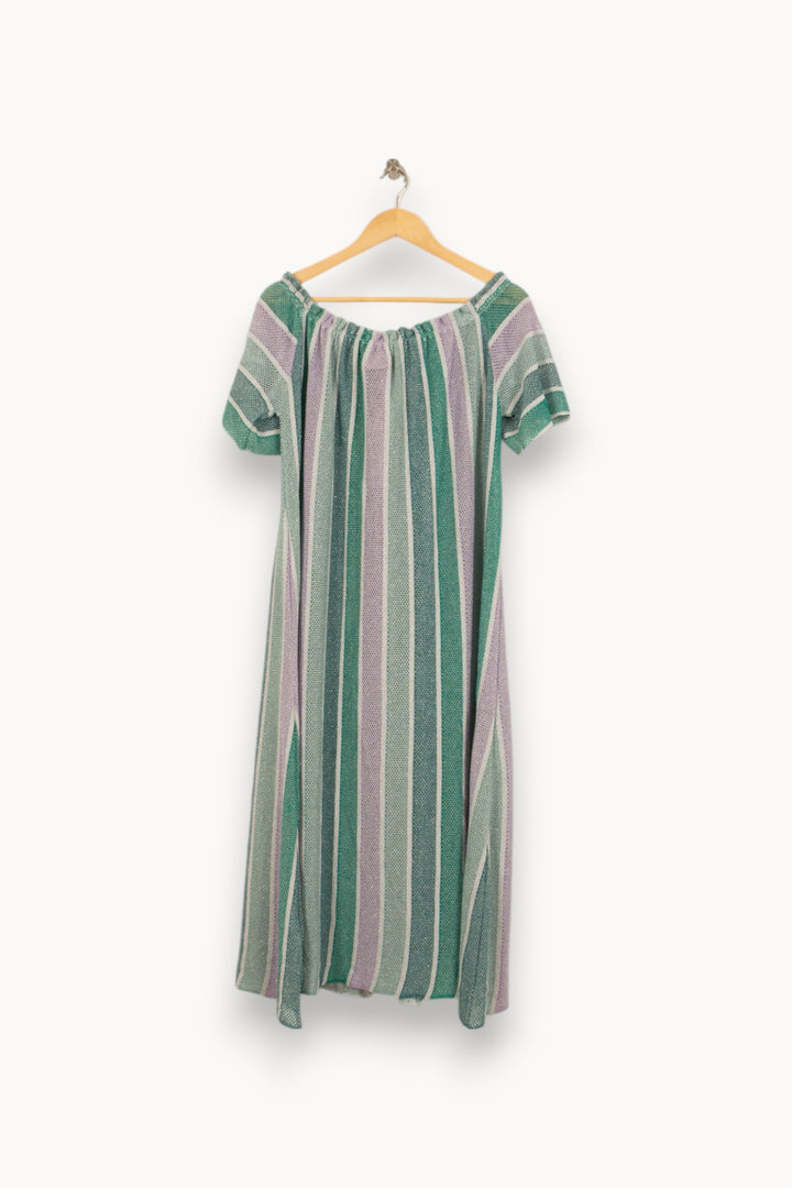 Robe Longue Vert et Violet - Taille L/40 de la marque Sundress | PARAD50620 - Vendu par Paradigme - Image 4