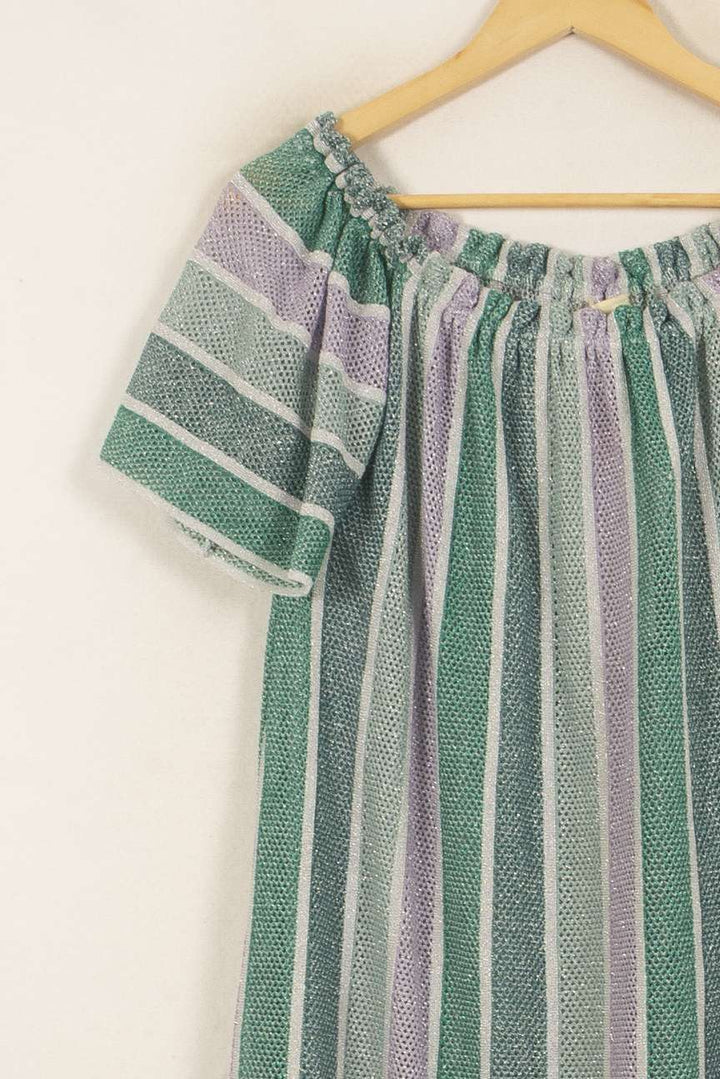 Robe Longue Vert et Violet - Taille L/40 de la marque Sundress | PARAD50620 - Vendu par Paradigme - Image 3