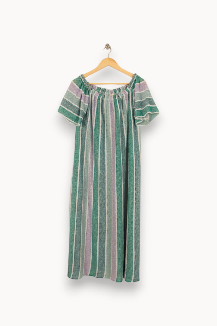 Robe Longue Vert et Violet - Taille L/40 de la marque Sundress | PARAD50620 - Vendu par Paradigme - Image 2