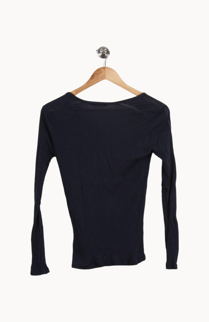 Tee-shirt Manches Longues Bleu - Taille S/36 de la marque IKKS | PARAD50626 - Vendu par Paradigme - Image 4